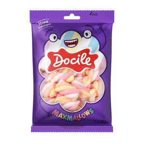 Marshmallow DOCILE Twist Color 2 Morango Pacote 250g