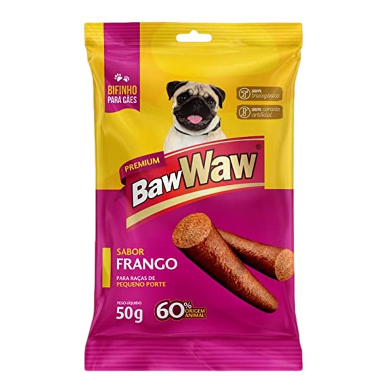 Bifinho Raças Pequenas Frango Baw Waw Sachê 50g