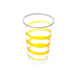 Copo Descartável 300ml PRAFESTA Mania Amarelo Pacote 30un