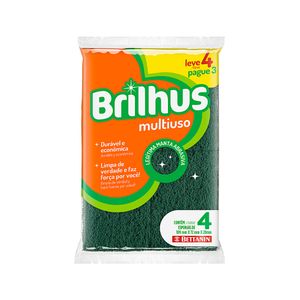 Esponja Multiuso BRILHUS Leve 4 Pague 3un