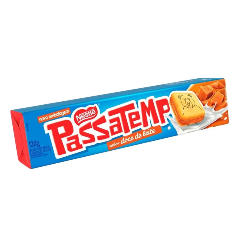 Biscoito Recheado Doce de Leite Passatempo Pacote 130g