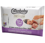 Toalha Umedecida COTTONBABY Premium 50un