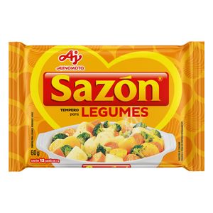 Tempero para Legumes Sazón Pacote 60g 12 Unidades