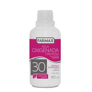 Água Oxigenada Cremosa 30 Volumes Farmax Frasco 90ml
