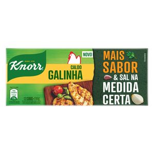 Caldo em Tablete Galinha Knorr Mais Sabor Caixa 114g 12 Unidades