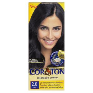 Kit Coloração Creme 2.0 Preto Niely Cor&Ton 1un