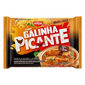 Macarrão Instantâneo NISSIN de Galinha Picante Nosso Sabor Pacote 74g