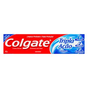 Creme Dental COLGATE Tripla Ação Hortelã 90g