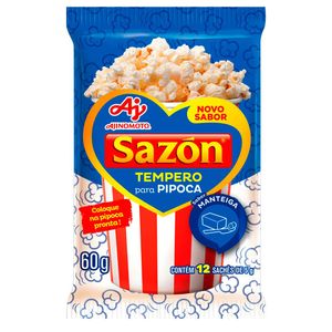 Tempero para Pipoca SAZÓN Manteiga Pacote 60g