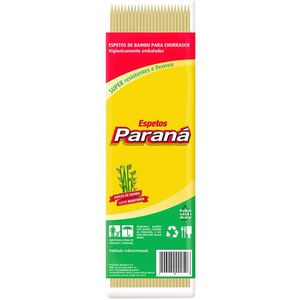 Espeto de Bambu PARANÁ Pacote 50un