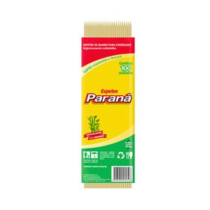 Espetos de Bambu PARANÁ Pacote 100un