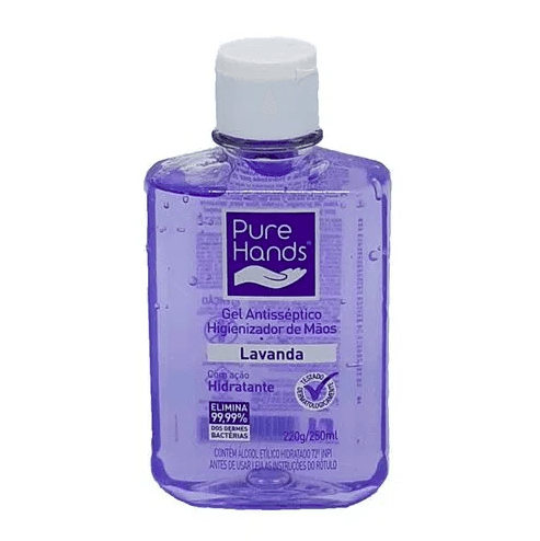 Álcool Gel Antisséptico Pure Hands Lavanda 60ml
