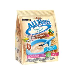 Mingau Cereal Iinfantil ALLNUTRI 8 Cereais Sem Açúcar Pacote 180g