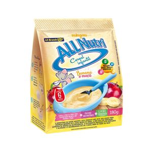 Mingau Cereal Integral ALLNUTRI Banana e Maçã Pacote 180g