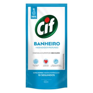 Limpador de Banheiro CIF Sachê 450ml Refil Econômico