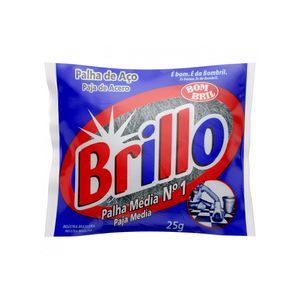 Palha de Aço Brillo Pacote N1 F 25g