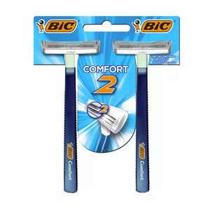 Aparelho de Barbear BIC Comfort 2 Pele Normal Azul 2un