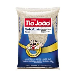 Arroz Parboilizado TIO JOÃO Pacote 1kg