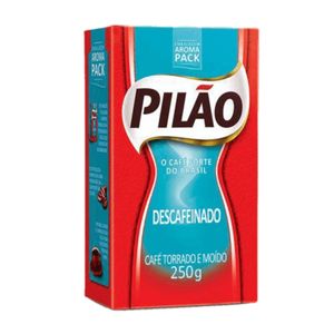 Café Torrado e Moído PILÃO Descafeinado Pacote 250g