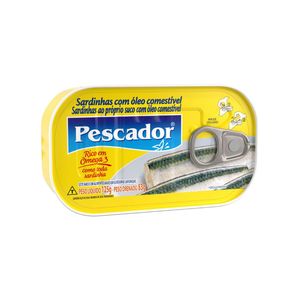 Sardinha Pescador Óleo ao Suco Lata 125g