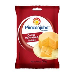 Queijo Parmesão Ralado Piracanjuba Pacote 50g
