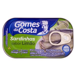 Sardinha com Óleo de Limão GOMES DA COSTA Lata 84g
