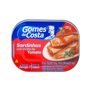Sardinha com Molho de Tomate GOMES DA COSTA Lata 250g