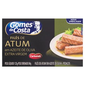 Filé de Atum em Pedaços em Azeite de Oliva Extra Virgem GOMES DA COSTA Caixa 84g