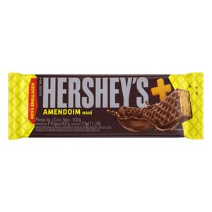 Wafer Recheio Amendoim HERSHEY'S Cobertura Chocolate Pacote 102g