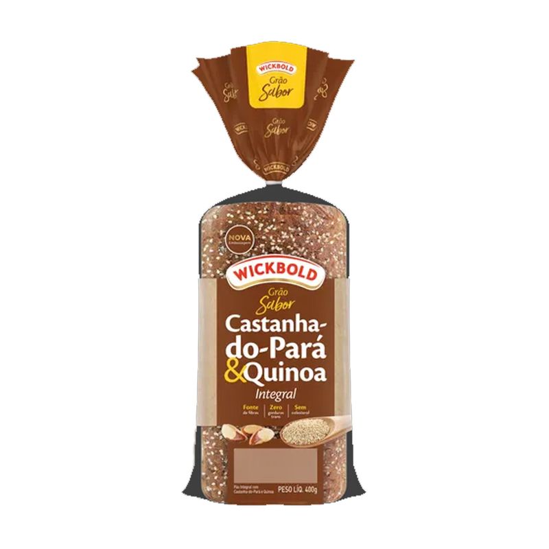 Pão de Forma WICKBOLD Integral Castanha do Pará & Quinoa