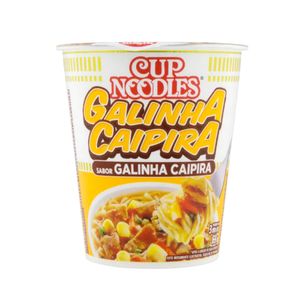 Macarrão Instantâneo CUP NOODLES com Tempero de Galinha Caipira Pote 69g