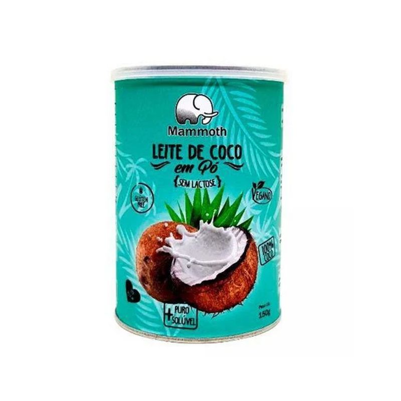 Leite de Coco Vegano MAMMOTH em Pó Sem Lactose