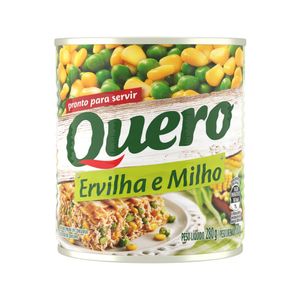 Ervilha e Milho Verde QUERO em Conserva Lata 170g