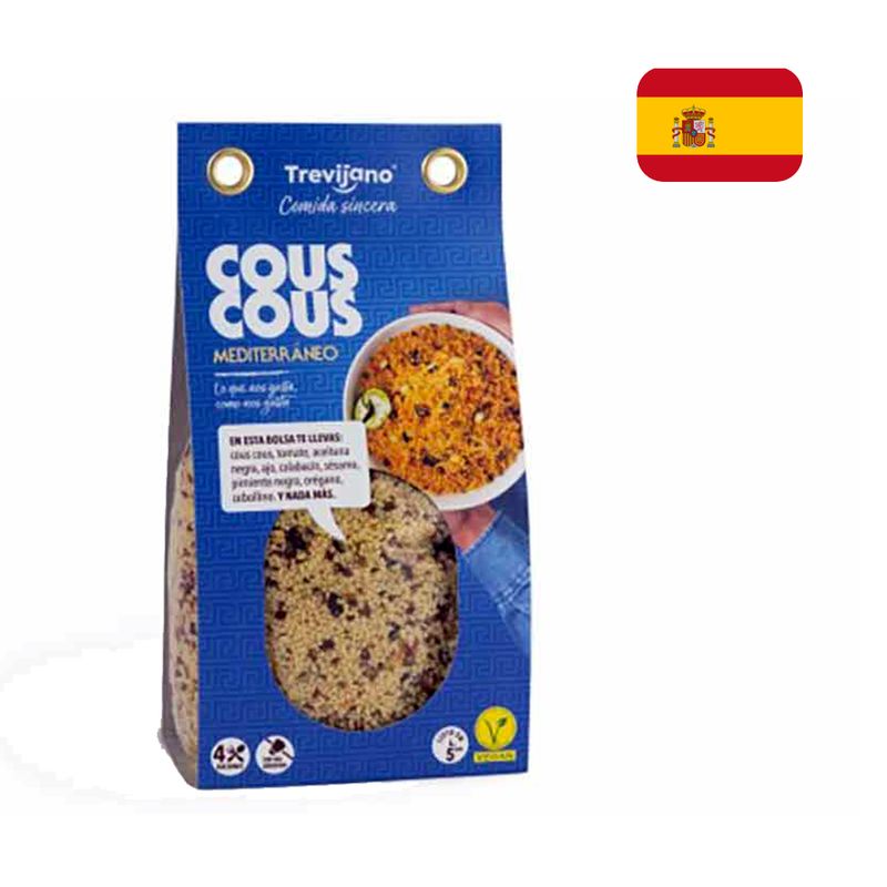 Cuscuz Mediterrâneo TREVIJANO com Legumes & Gergelim Pacote 300g