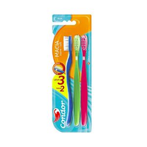 Escova Dental Plus CONDOR Macia Leve 3 Pague 2