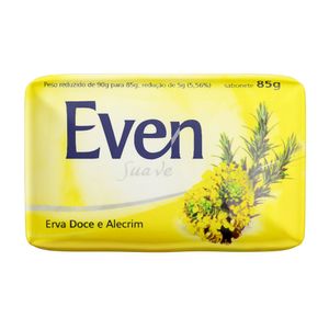 Sabonete Erva Doce e Alecrim Even Suave Barra 85g