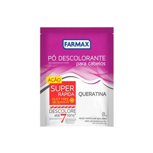 Pó Descolorante Capilar Farmax Queratina Sachê 8g
