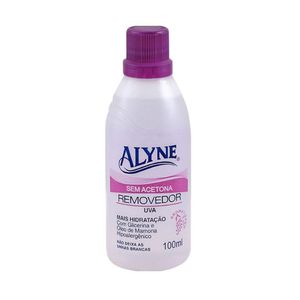 Removedor de Esmalte Alyne Sem Acetona Uva Frasco 100ml