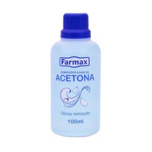 Removedor á base de Acetona Farmax Frasco 100ml