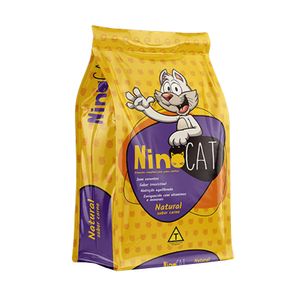 Ração para Gato Ninocat Adulto Sabor Carne Pacote 1kg