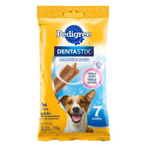 Petisco para Cães Adultos Raças Pequenas Pedigree Dentastix Pacote 110g 7 Unidades