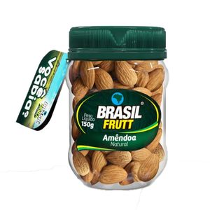 Amendoim com Pele BRASIL FRUTT Torrado e Salgado Pote 160g