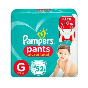 Fralda Pampers Pants Ajuste Total Tamanho G Pacotes 52 Unidades