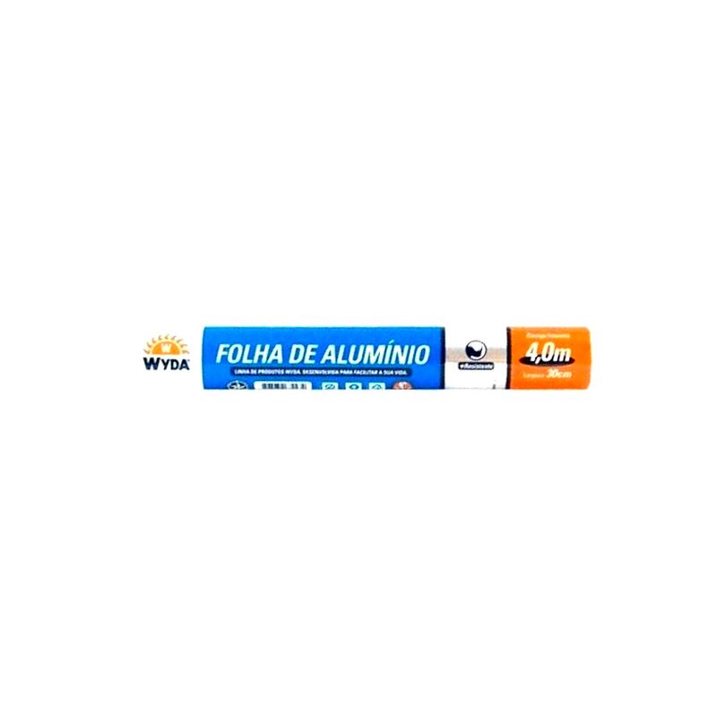 Papel Alumínio WYDA Natural 4m x 30cm
