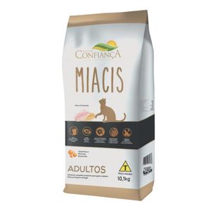 Ração para Gatos CONFIANÇA Miacis Adulto Peixes e Cereais Pacote 10,1kg