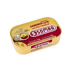 Sardinha Laje SOMAG com Óleo Comestível lata 125g
