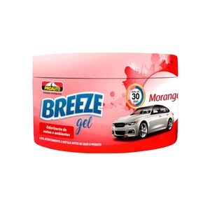 Odorizador Automotivo Breeze PROAUTO em Gel Morango Pote 60g