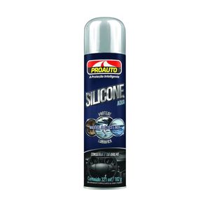 Limpador Automotivo Silicone PROAUTO Perfumado Aqua Spray 321ml Grátis Esponja