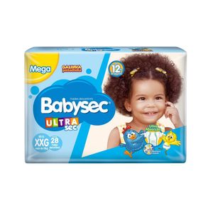 Fralda Descartável BABYSEC Ultra Sec XXG pacote 28un
