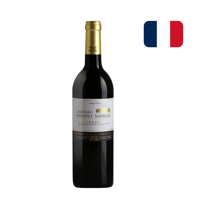 Vinho Tinto Francês Château Pontet Nivelle Bordeau Cabernet Sauvignon Garrafa 750ml